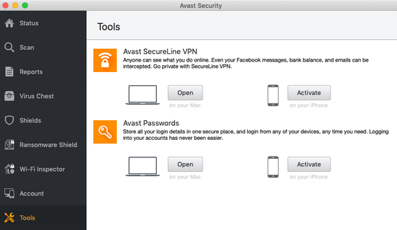 Avast Security for mac截图