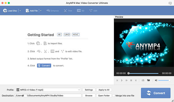 AnyMP4 Video Converter Ultimate截图