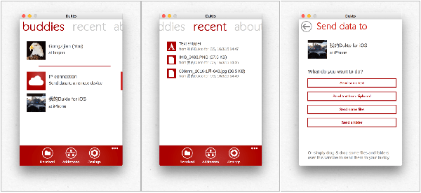 Dukto r6 mac截图