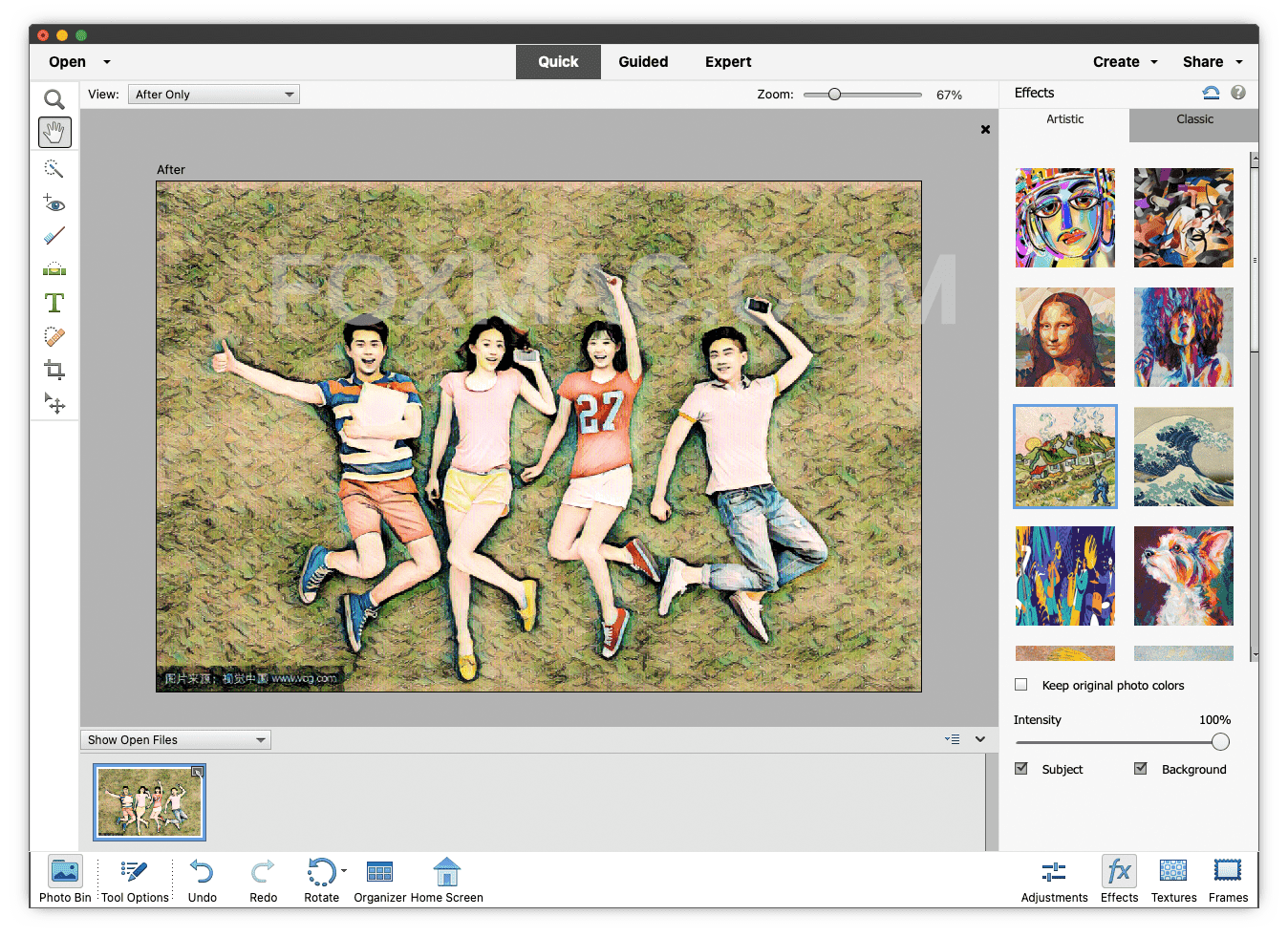 Photoshop Elements 2021 MAC截图