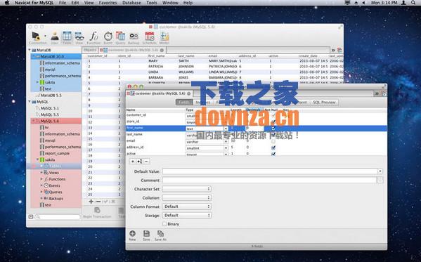 Navicat for MySQL 11 Mac截图