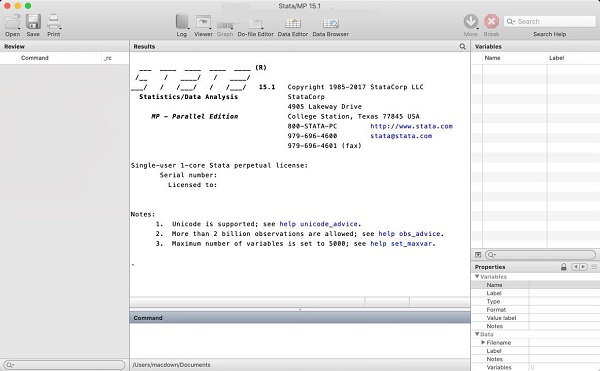 Stata Mac截图