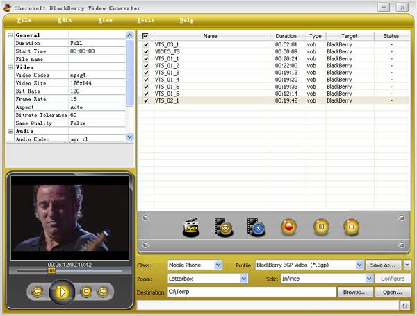 Tipard BlackBerry Video Converter for Mac截图