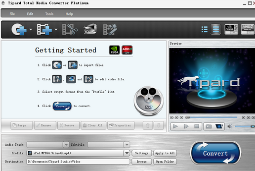 Tipard Mac Total Media Converter Platinum截图