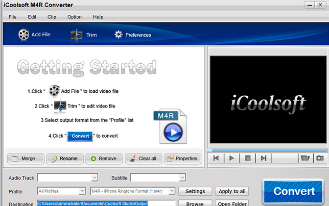 iCoolsoft M4R Converter截图