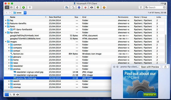 Vicomsoft FTP Client For Mac截图