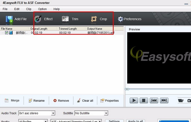 4Easysoft Mac FLV to ASF Converter截图