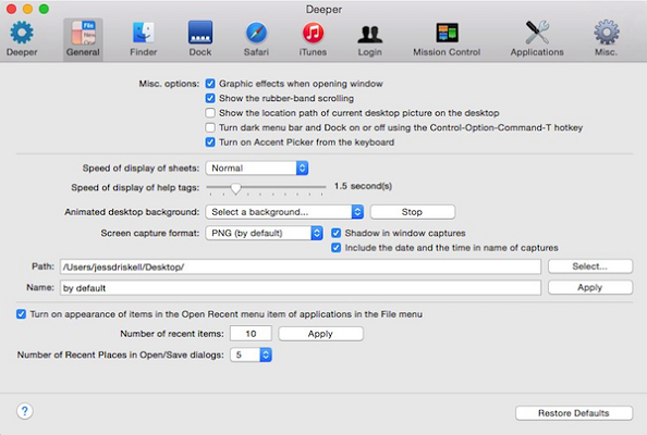 Deeper For Mac OS X 10.6 (SNOW LEOPARD)截图