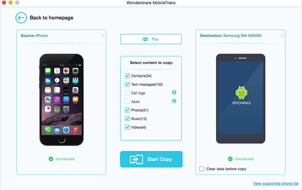 Wondershare MobileTrans MAC截图