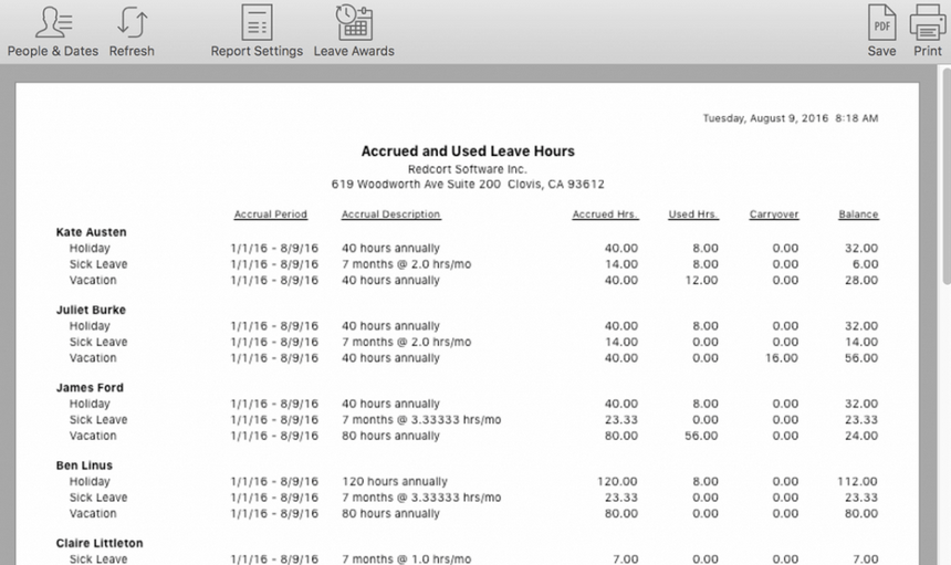 Virtual TimeClock Pro Client For Mac截图