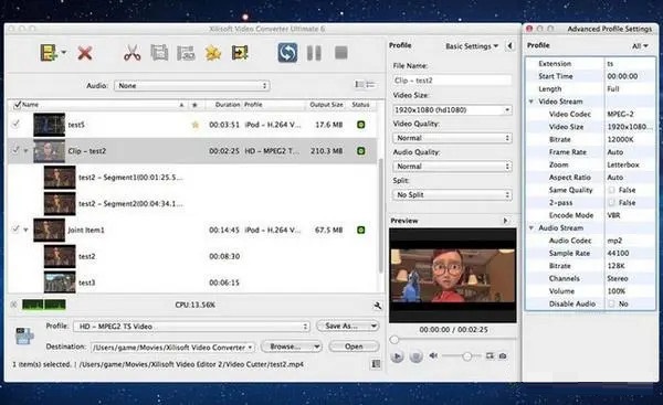 Xilisoft video converter截图