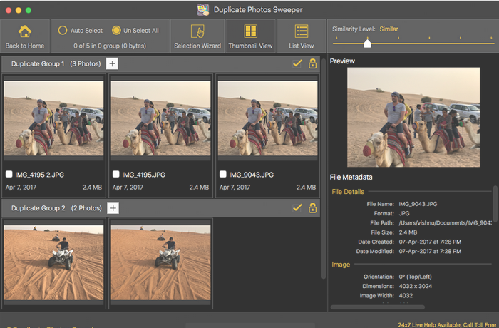 Duplicate Photos Sweeper Mac截图