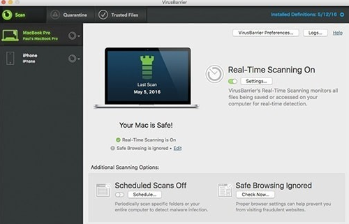VirusBarrier X5 Mac截图