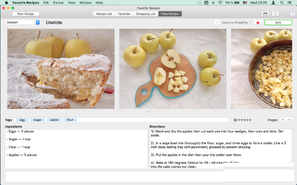 Favorite Recipes for Mac截图
