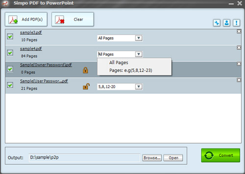 Simpo PDF to PowerPoint For Mac截图