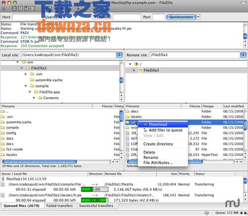 FileZilla for Mac截图