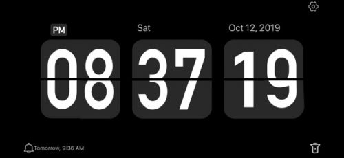 桌面翻页时钟截图