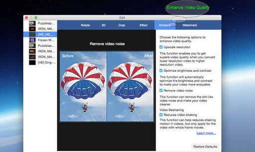 Super Video Enhancer for Mac截图