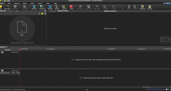 NCH VideoPad视频编辑器截图