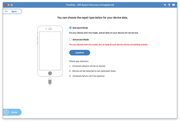 FonePaw iPhone Data Recovery截图