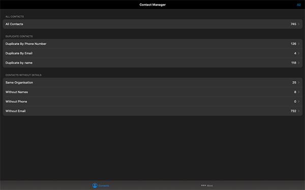 联系人管理器截图