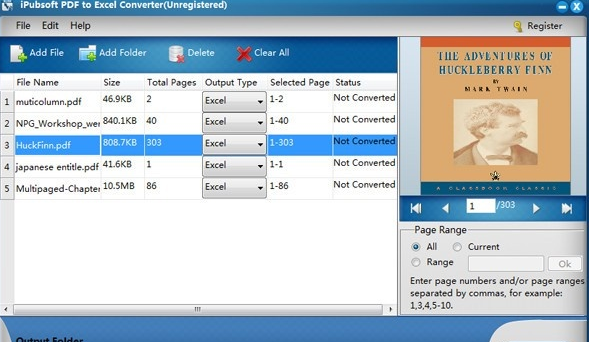 iPubsoft PDF to Excel Converter For Mac截图
