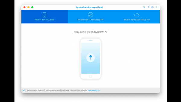 SynciOS Data Recovery截图