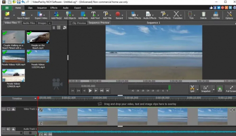 NCH VideoPad视频编辑器截图