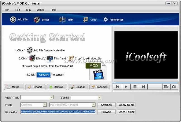 iCoolsoft MOD Converter截图