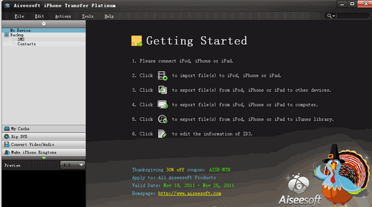 Aiseesoft Mac iPhone Transfer Platinum截图