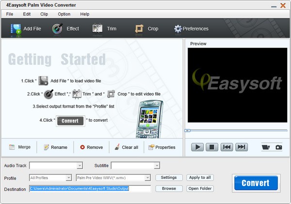 4Easysoft Mac Palm Video Converter截图