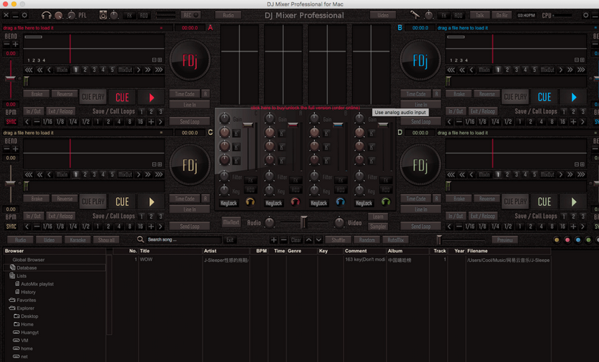 DJ Mixer Professional For Mac截图