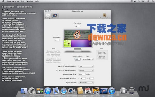 DesktopLyrics Mac版截图