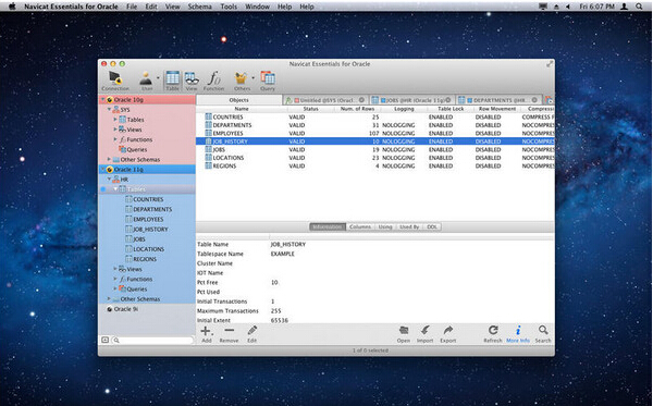 Navicat for Oracle Mac版截图