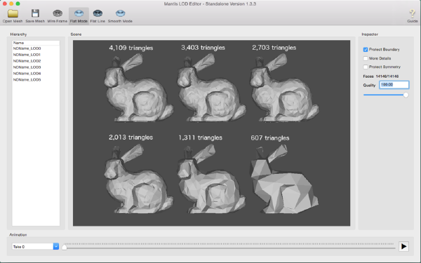 Mantis LOD Editor截图