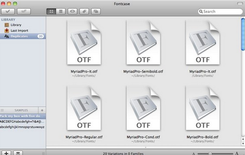 Fontcase For Mac截图