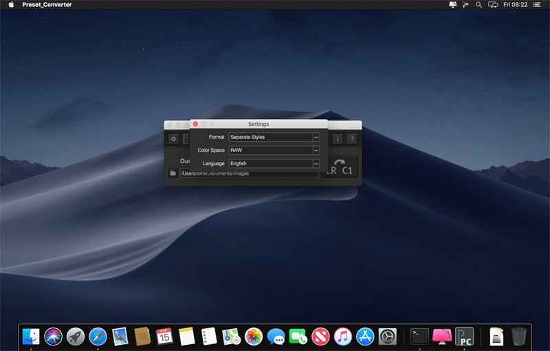 Picture Instruments Preset Converter Pro Mac截图