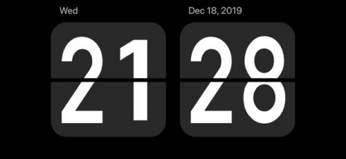 桌面翻页时钟截图