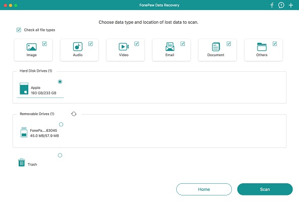 FonePaw Data Recovery截图