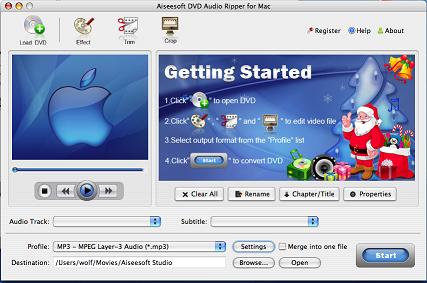 Xilisoft DVD Audio Ripper For Mac截图