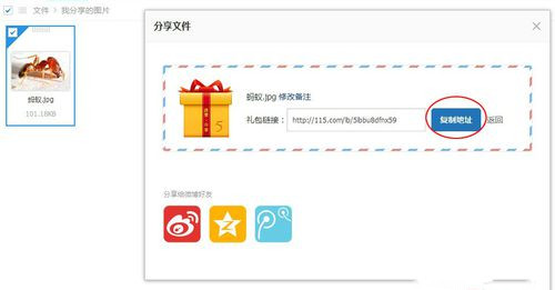 115网盘怎么分享文件