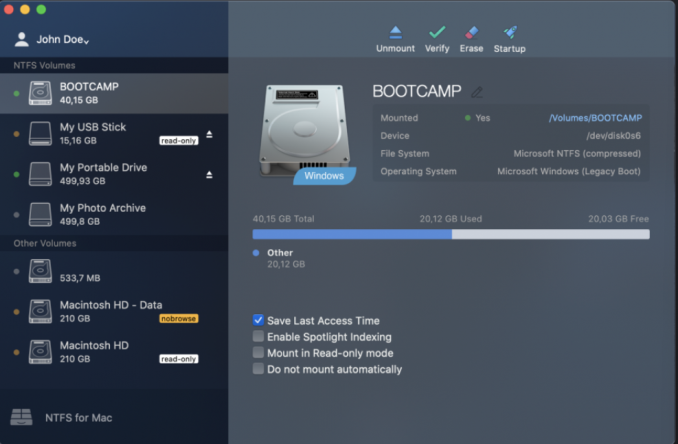 Paragon NTFS for Mac 15免激活版打开移动硬盘只读3