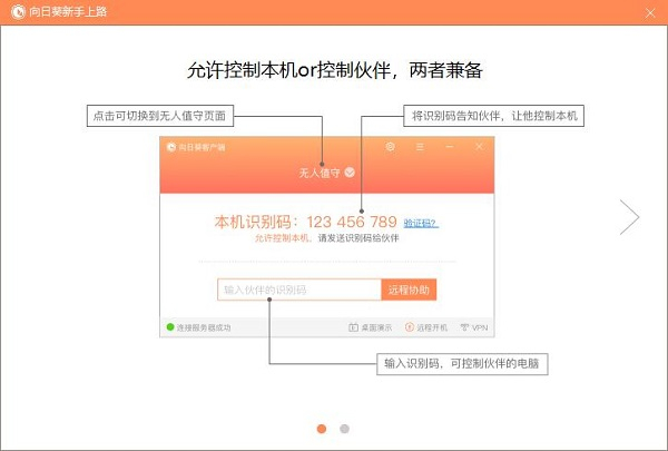 向日葵远程控制纯净版使用教程截图1