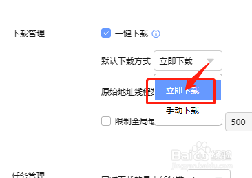 如何设置迅雷X下载方式为立即下载截图5