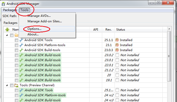 Android SDK无法更新