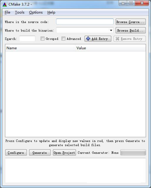 CMake编译软件截图