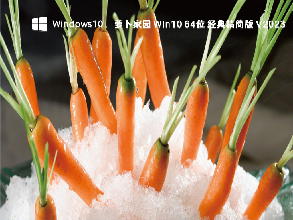 萝卜家园 Win10 64位 经典精简版 V2023-第1张图片-铖浩科技