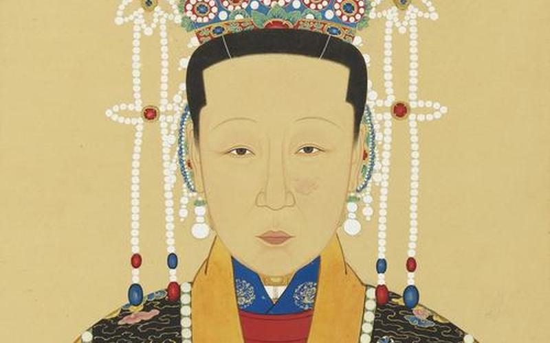 董鄂妃畫像_董鄂妃畫像復(fù)原圖
